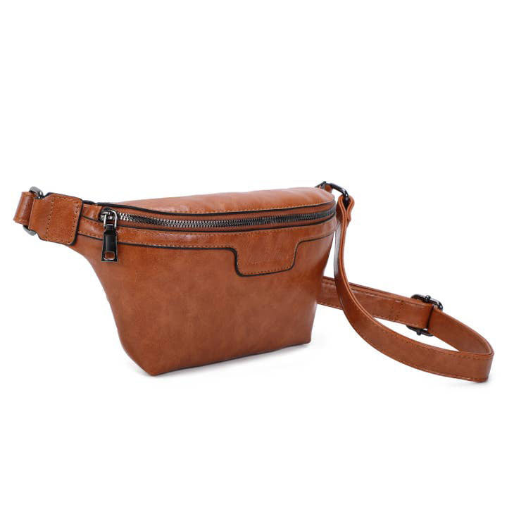 Roger Real Leather Summer Waist Bag Gold