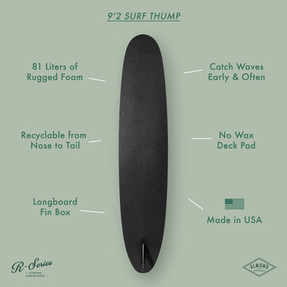9'2 R-Series | Surf Thump Longboard Surfboard