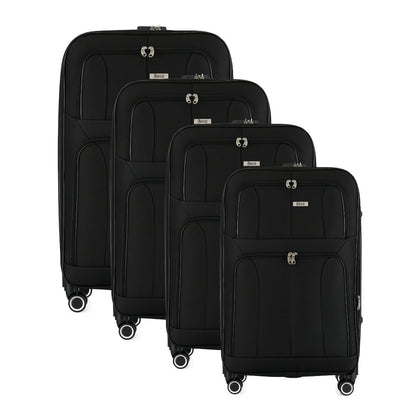 Grace Soft shell Expandable 4-Piece Spinner Luggage Set with Lock