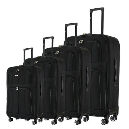 Grace Soft shell Expandable 4-Piece Spinner Luggage Set with Lock