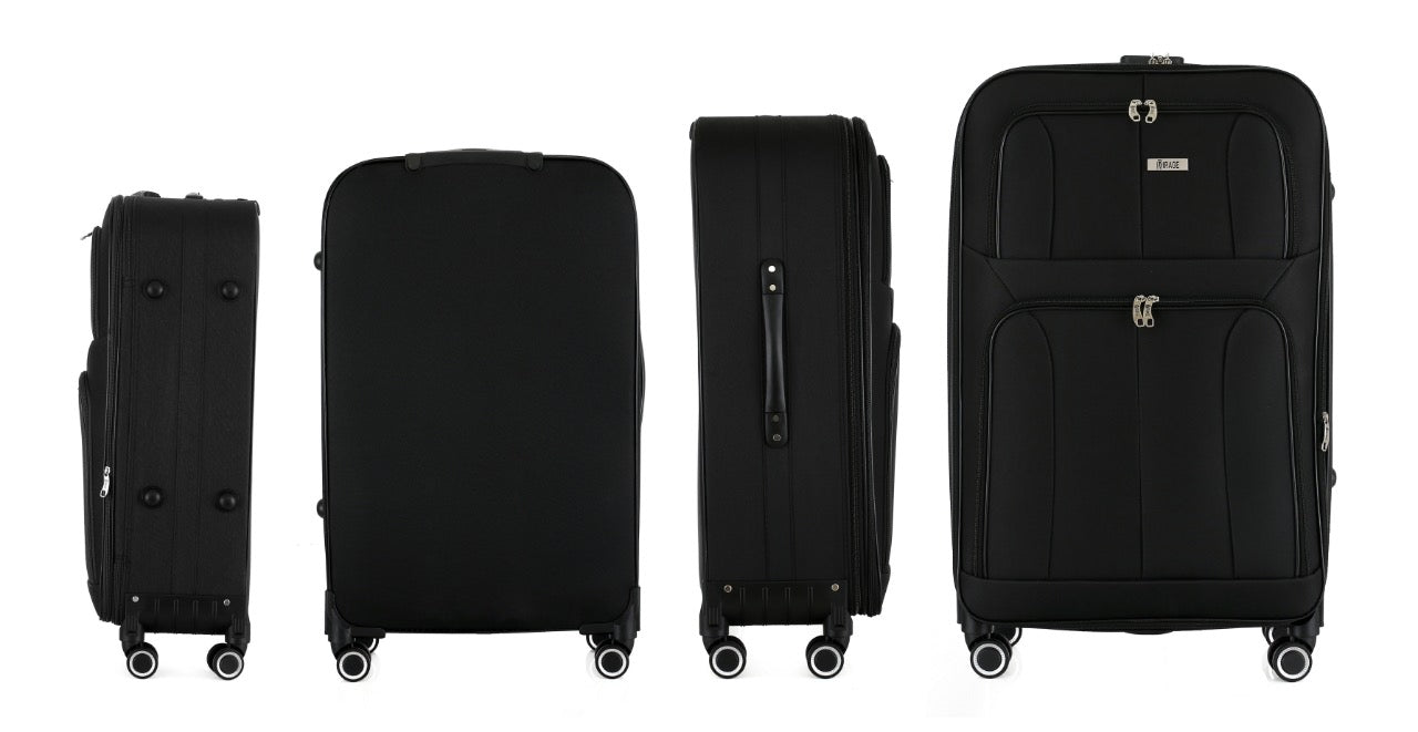 Grace Soft shell Expandable 4-Piece Spinner Luggage Set with Lock