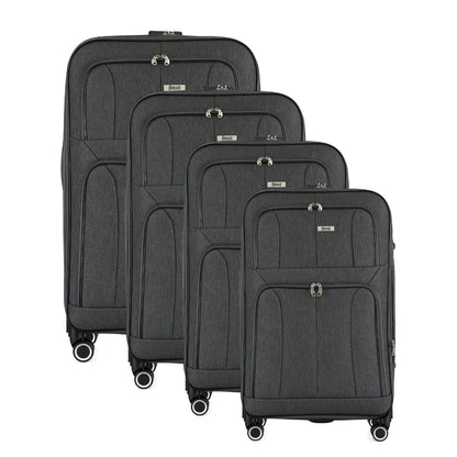 Grace Soft shell Expandable 4-Piece Spinner Luggage Set with Lock