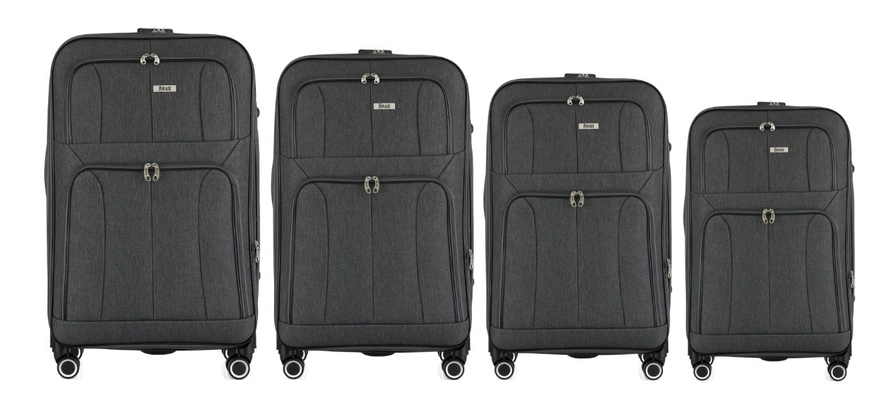 Grace Soft shell Expandable 4-Piece Spinner Luggage Set with Lock
