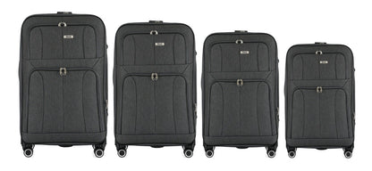 Grace Soft shell Expandable 4-Piece Spinner Luggage Set with Lock