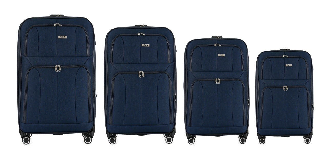 Grace Soft shell Expandable 4-Piece Spinner Luggage Set with Lock