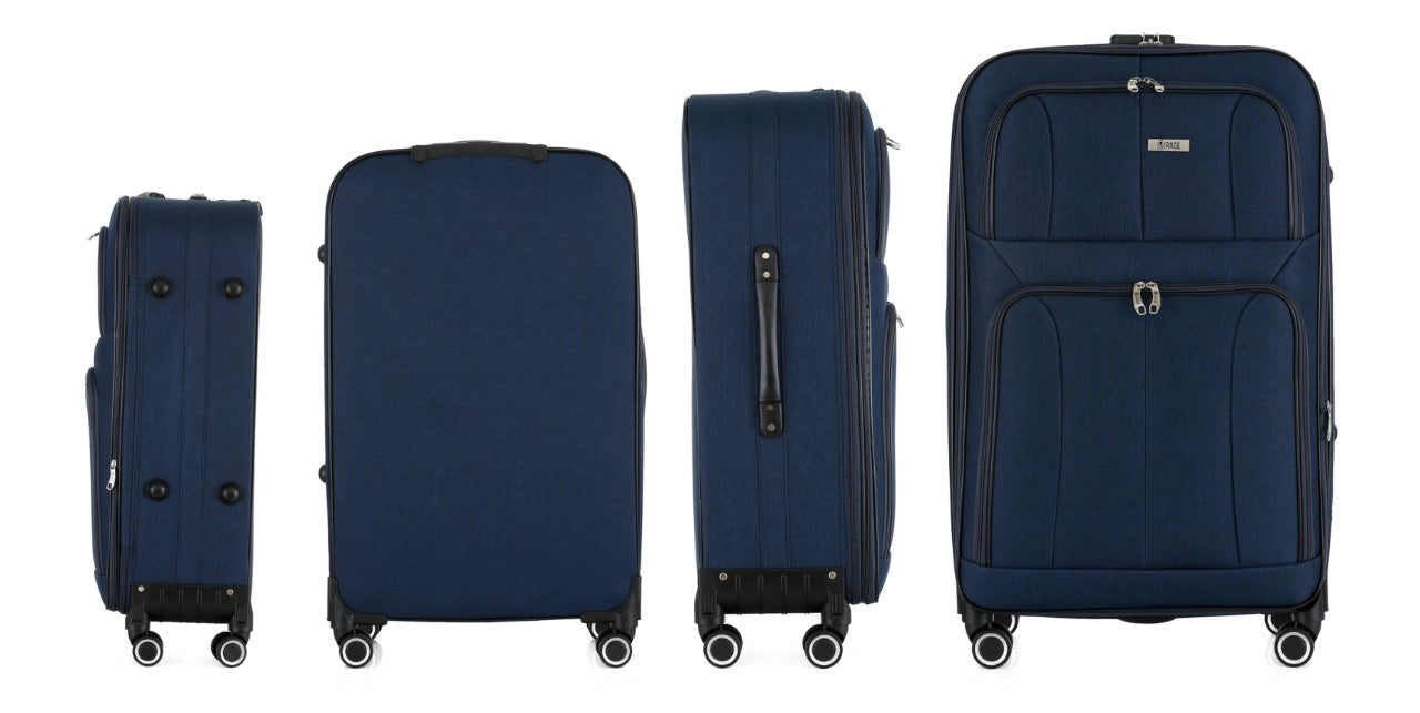 Grace Soft shell Expandable 4-Piece Spinner Luggage Set with Lock