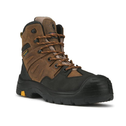 Woodland Brown 6 inch Waterproof Safety Toe Leather Work Boots AK669