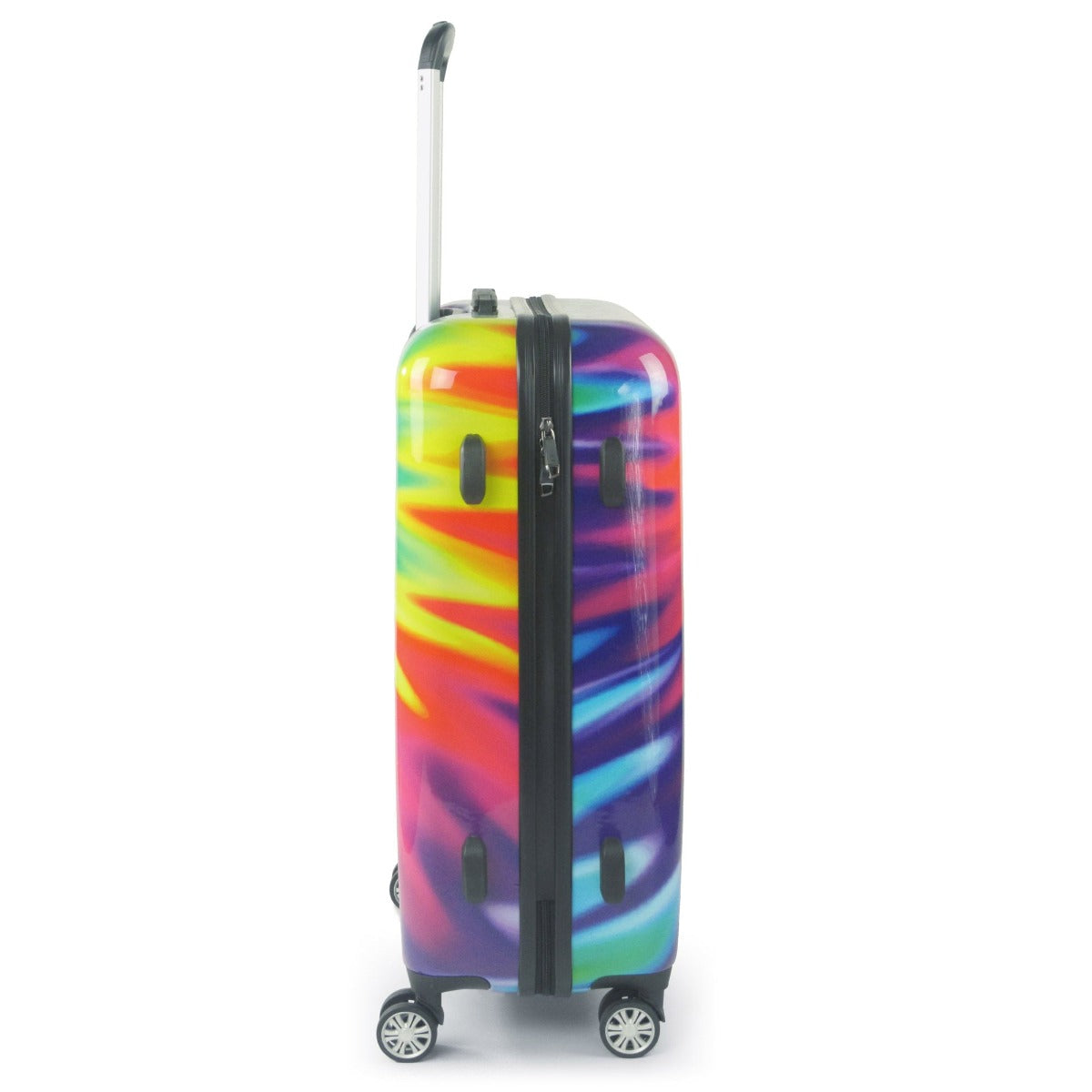 Tie-dye Rainbow Swirl 24" FŪL Spinner Rolling Luggage