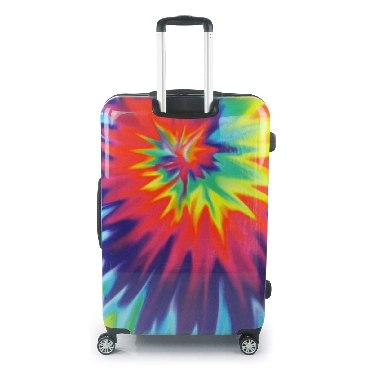 Tie-dye Rainbow Swirl 28" FŪL Spinner Rolling Luggage