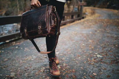 Sitka Leather Messenger Bag