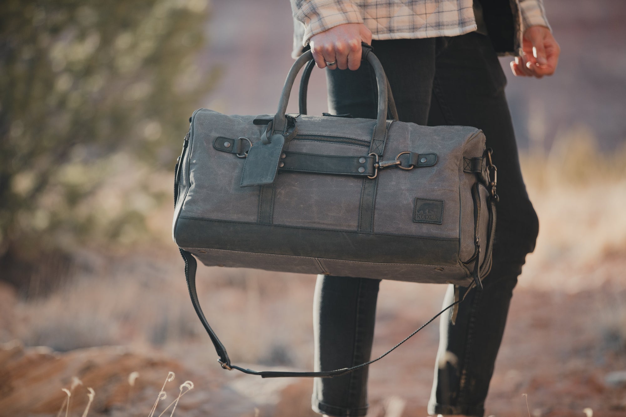 45L Canvas Weekender Bag