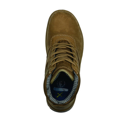 Cortez Brown 6 Inch Steel Toe Leather Work Boots AK250