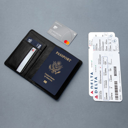 Passport Wallets - Boarding Pass, Cards, Cash, Coins, AirTag (American Flag optional)