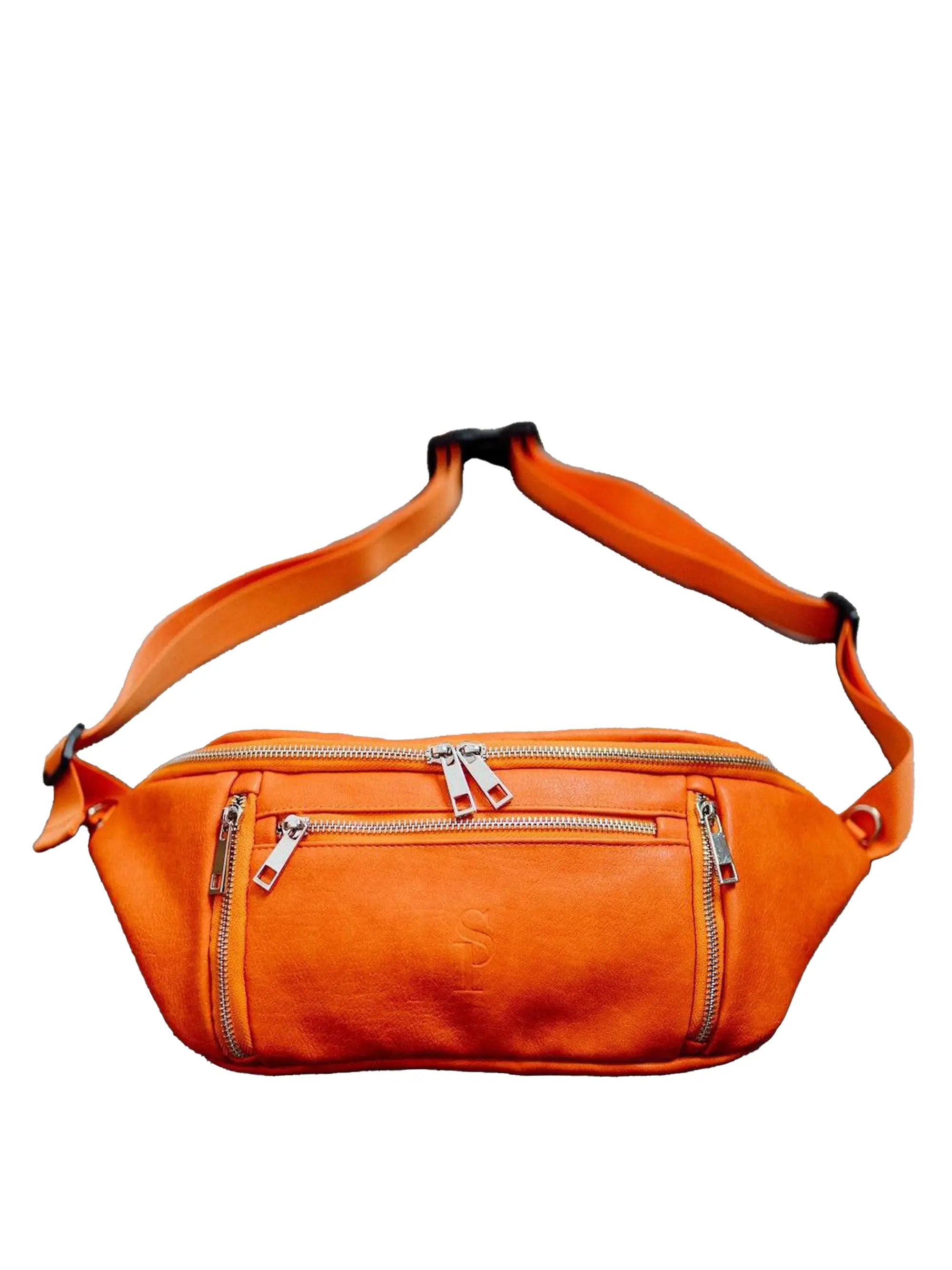 Orange Cross Sling Bag