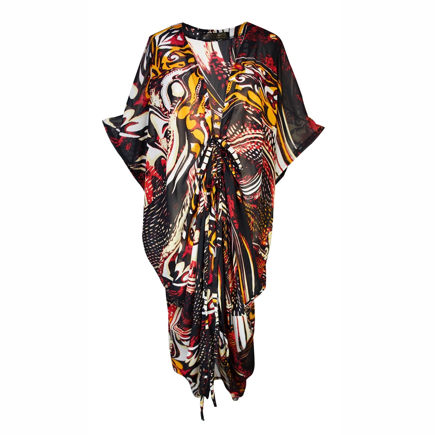 Actius Caftan Kaftan Dress in Rouge
