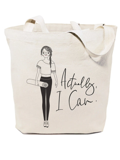 Actually, I Can Cotton Canvas Tote Bag