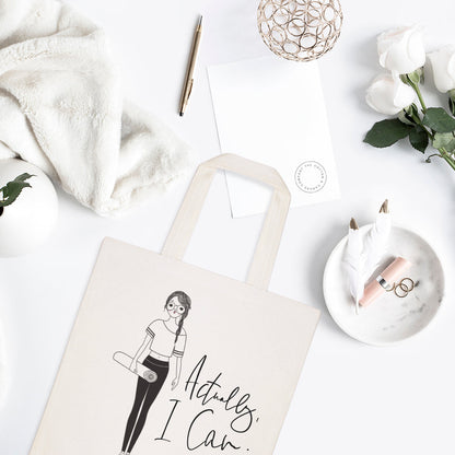 Actually, I Can Cotton Canvas Tote Bag