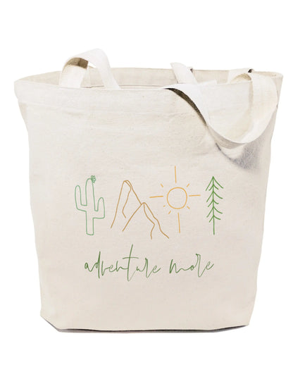 Adventure More Cotton Canvas Tote Bag