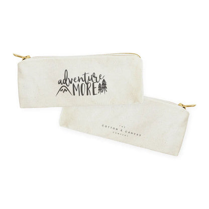 Adventure More Cotton Canvas Pencil Case and Travel Pouch