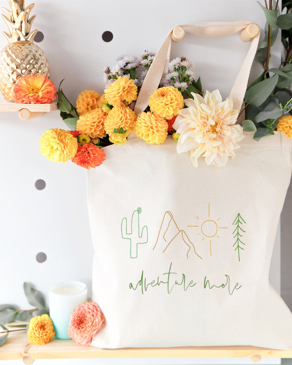 Adventure More Cotton Canvas Tote Bag