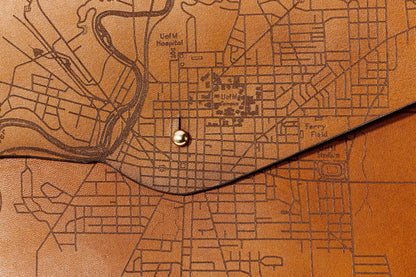 Ann Arbor Map Clutch