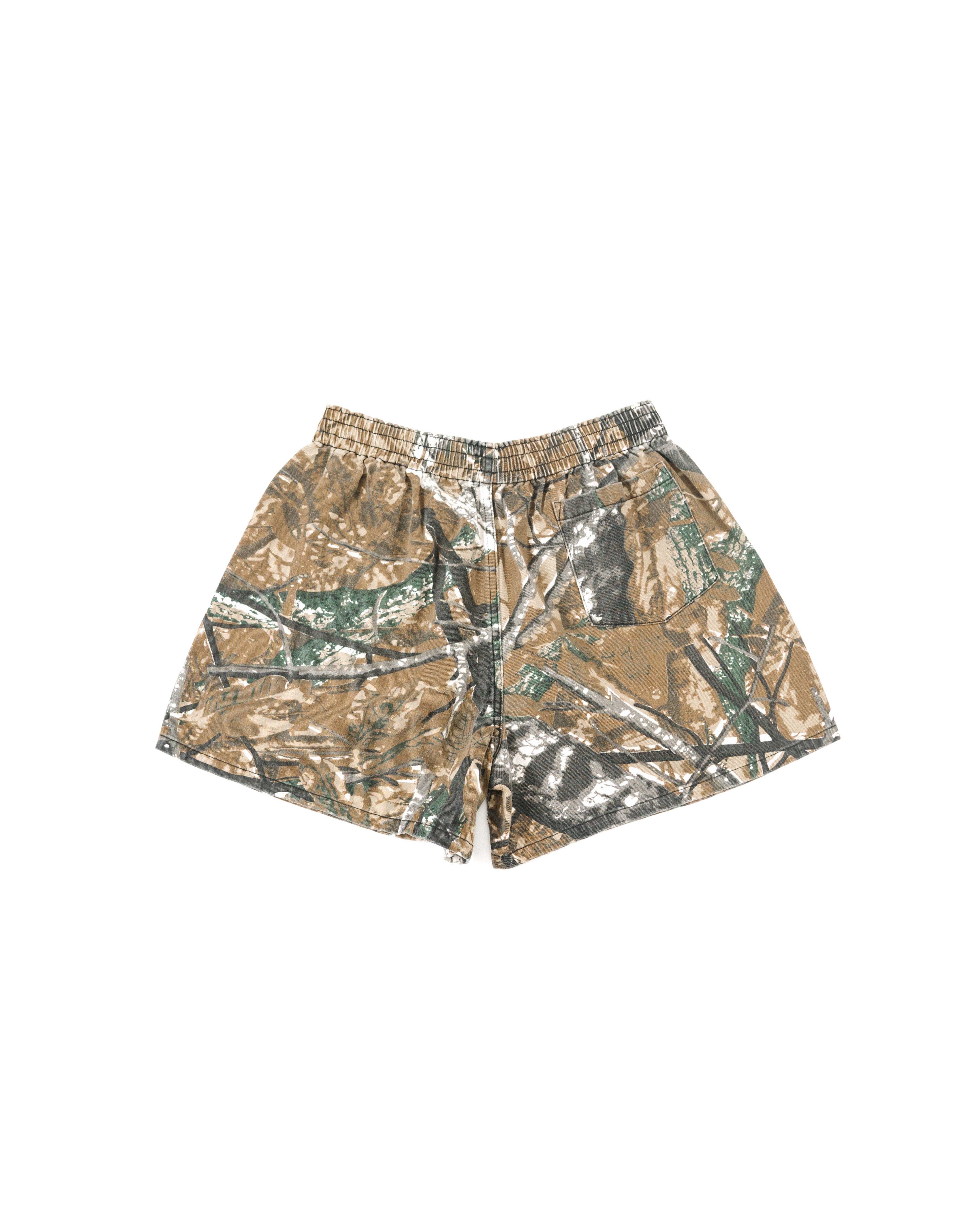 Camo Day Shorts – Elastic Waist & Utility Pockets