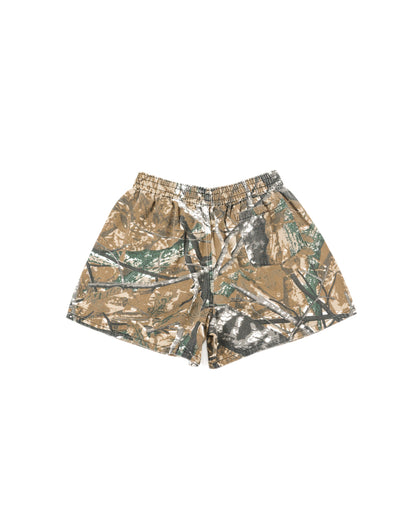 Camo Day Shorts – Elastic Waist & Utility Pockets