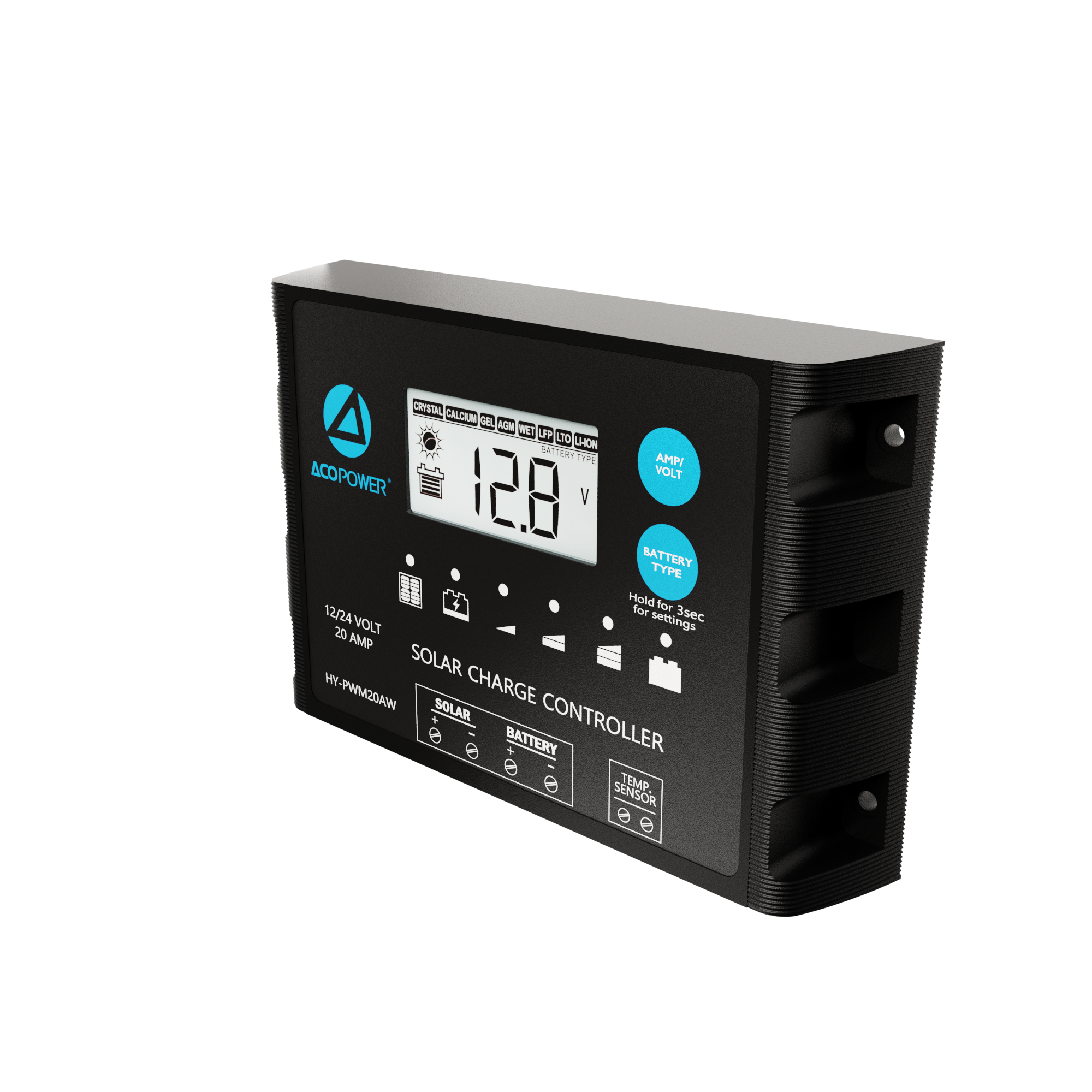 ACOPOWER ProteusX 20A PWM Charge Controller