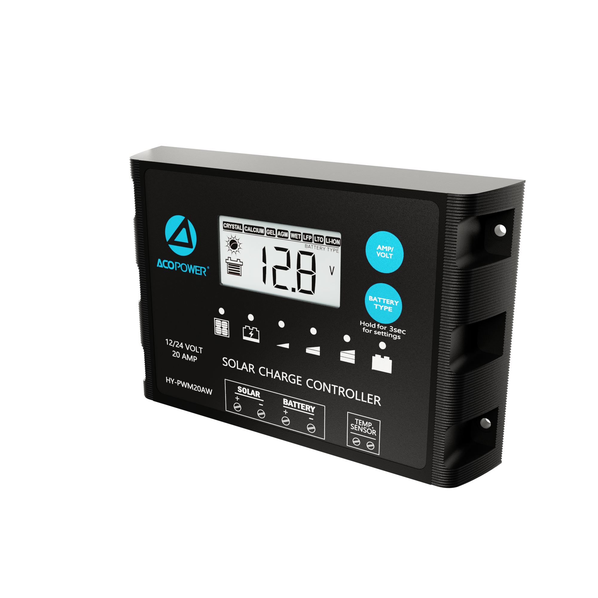 ACOPOWER ProteusX 20A PWM Charge Controller