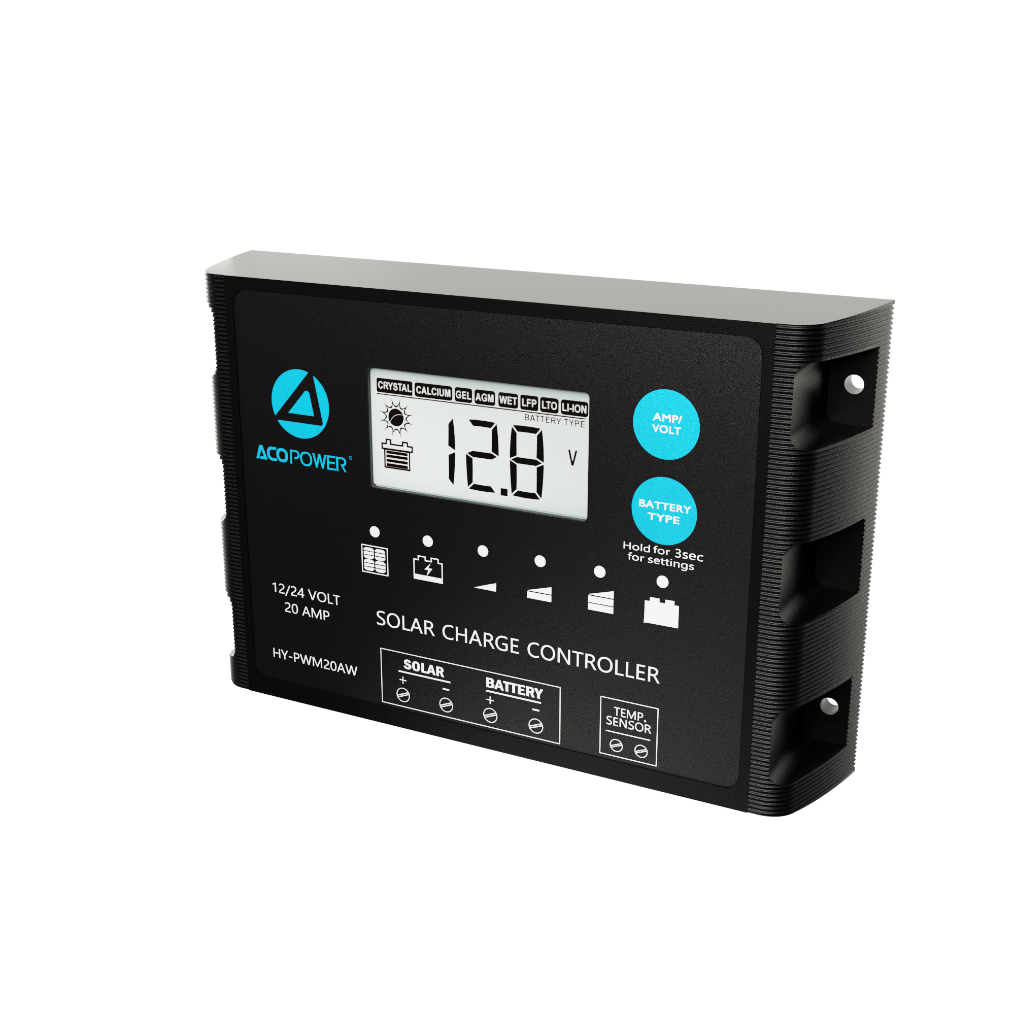 ACOPOWER ProteusX 20A PWM Charge Controller