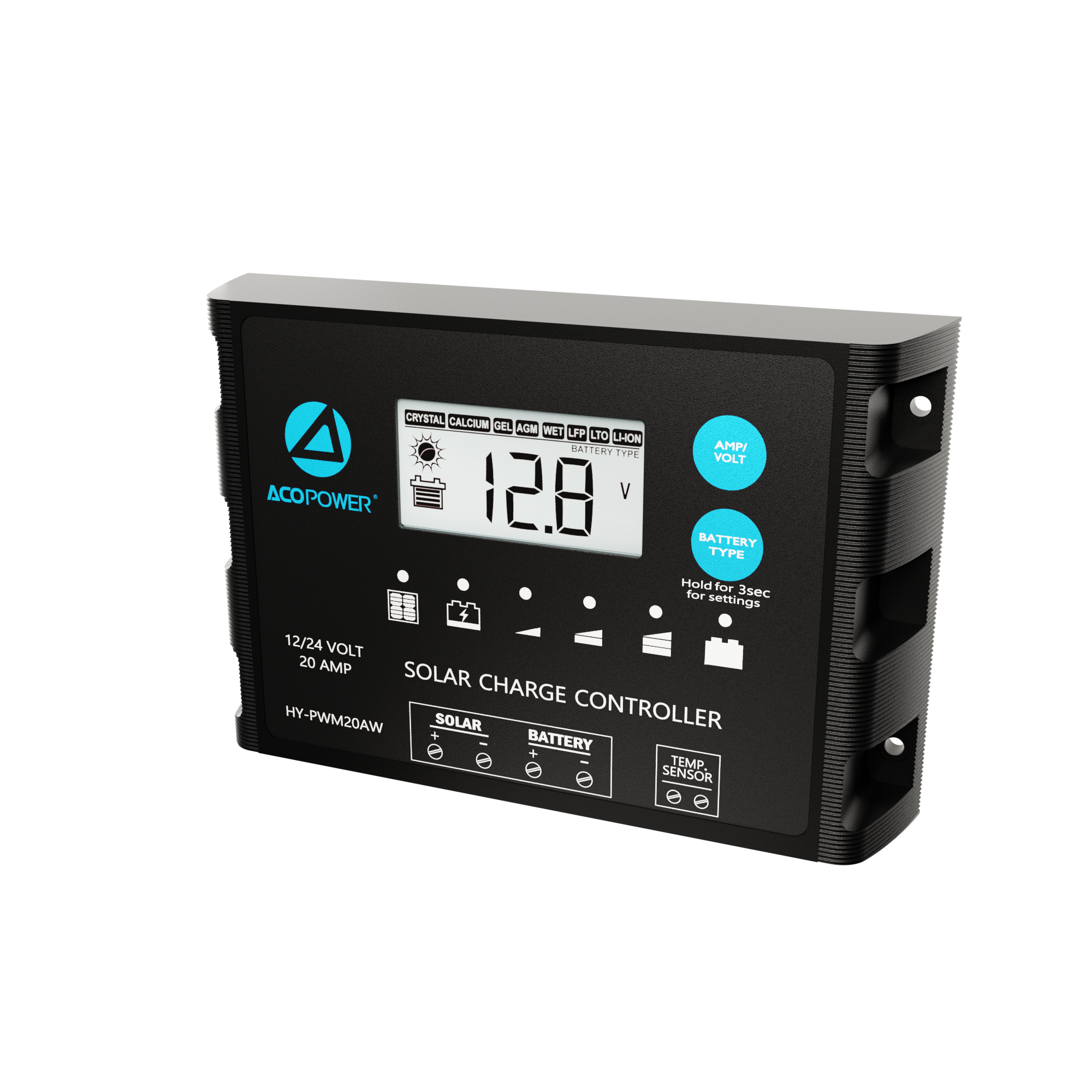 ACOPOWER ProteusX 20A PWM Charge Controller