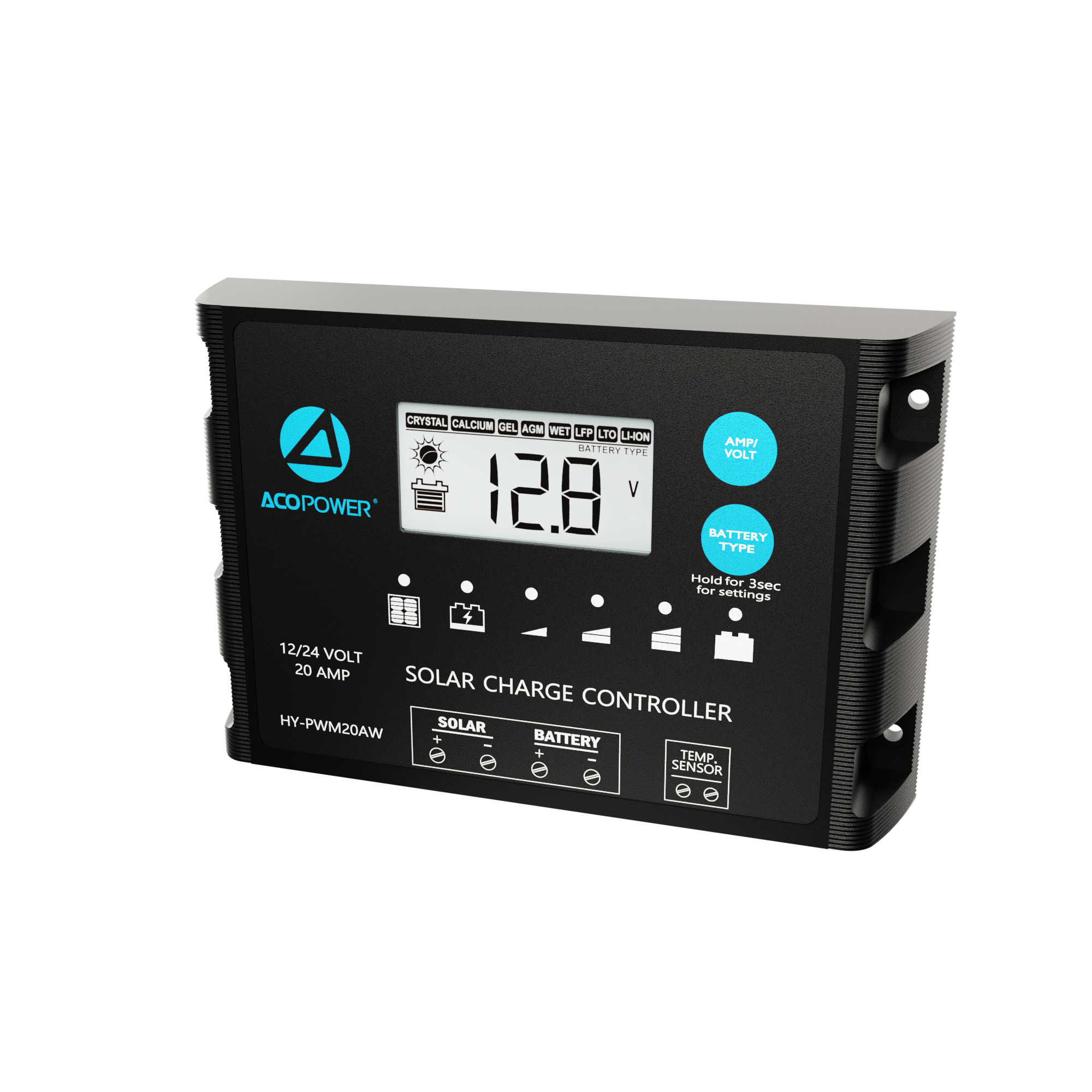 ACOPOWER ProteusX 20A PWM Charge Controller