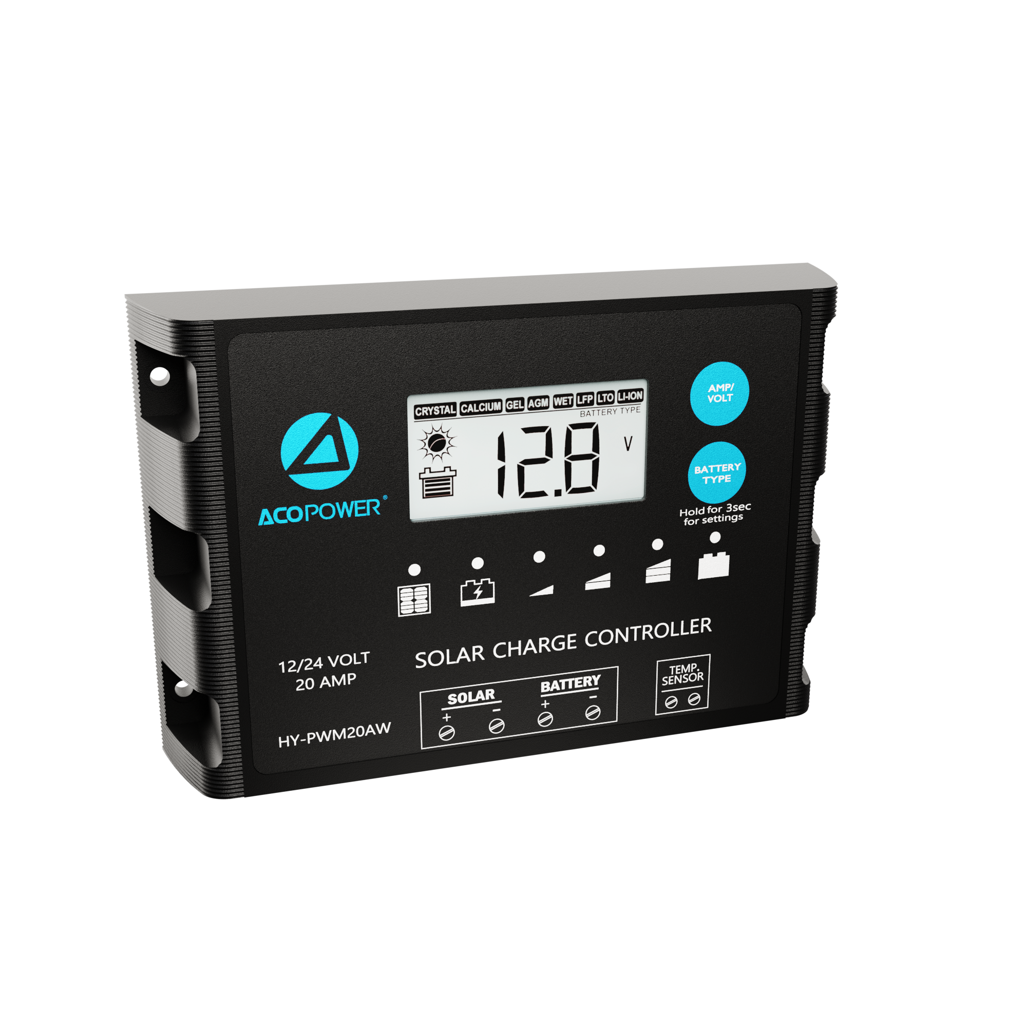 ACOPOWER ProteusX 20A PWM Charge Controller