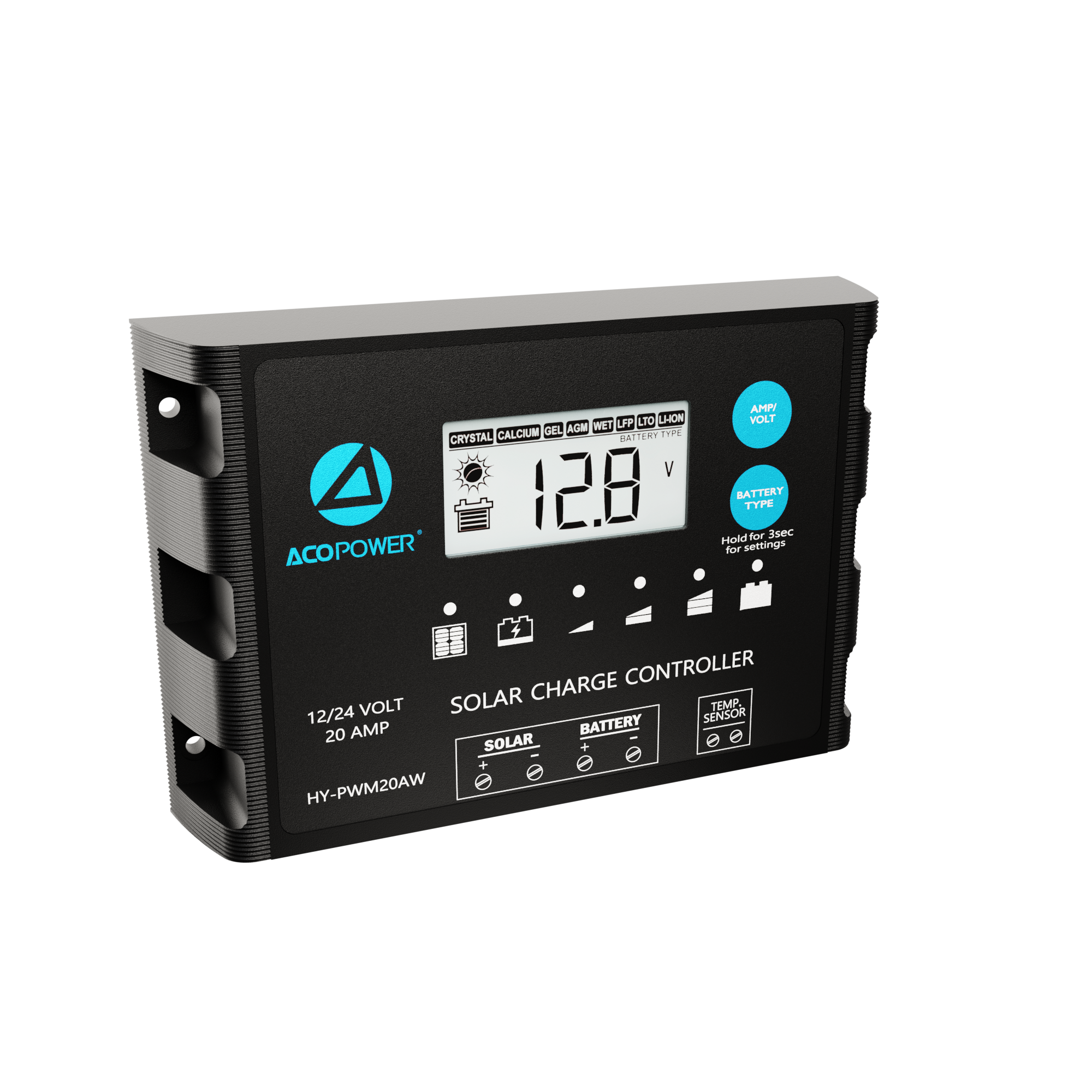 ACOPOWER ProteusX 20A PWM Charge Controller