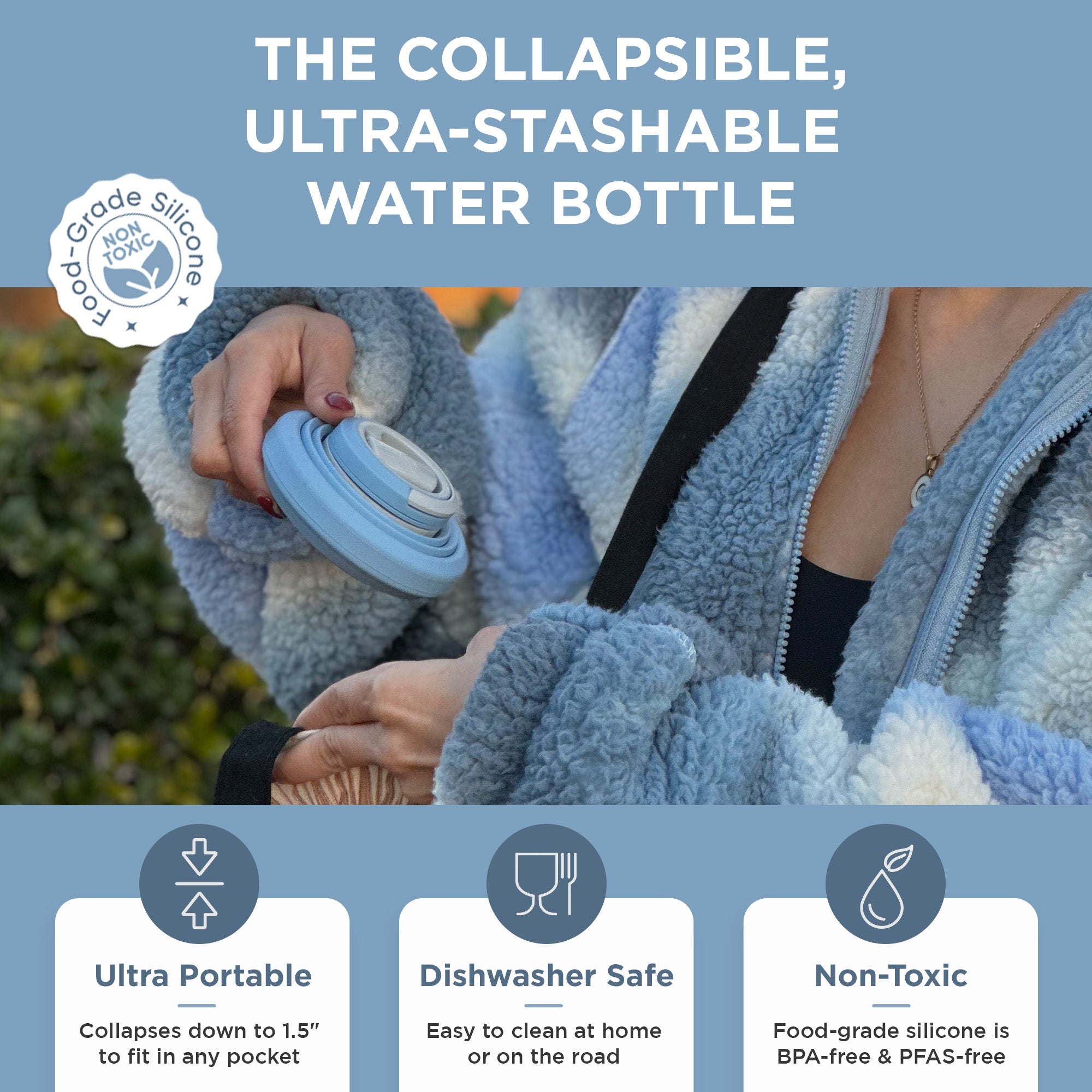 Collapsible Water Bottle | 17oz