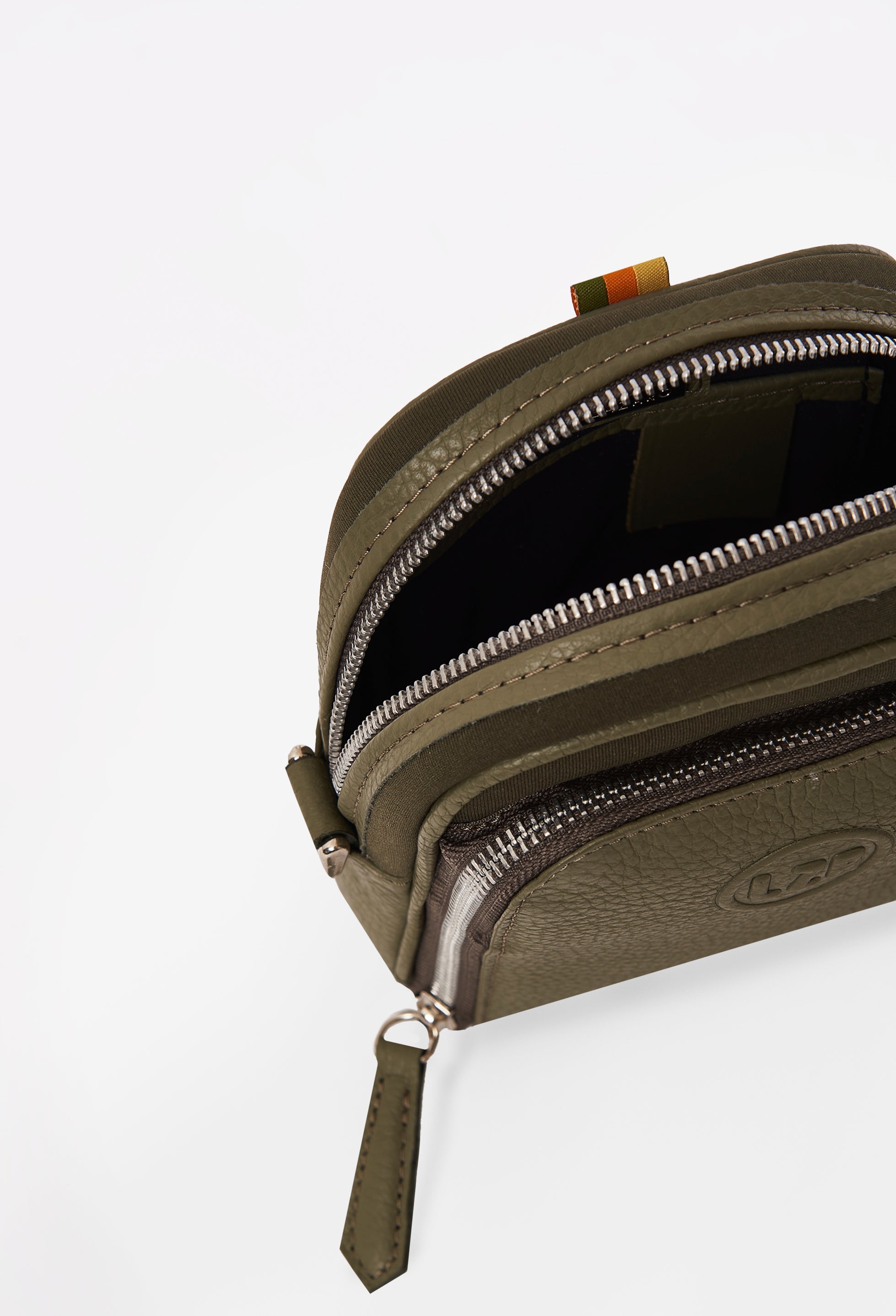 Olive Everyday Neoprene & Leather Mini Crossbody Bag