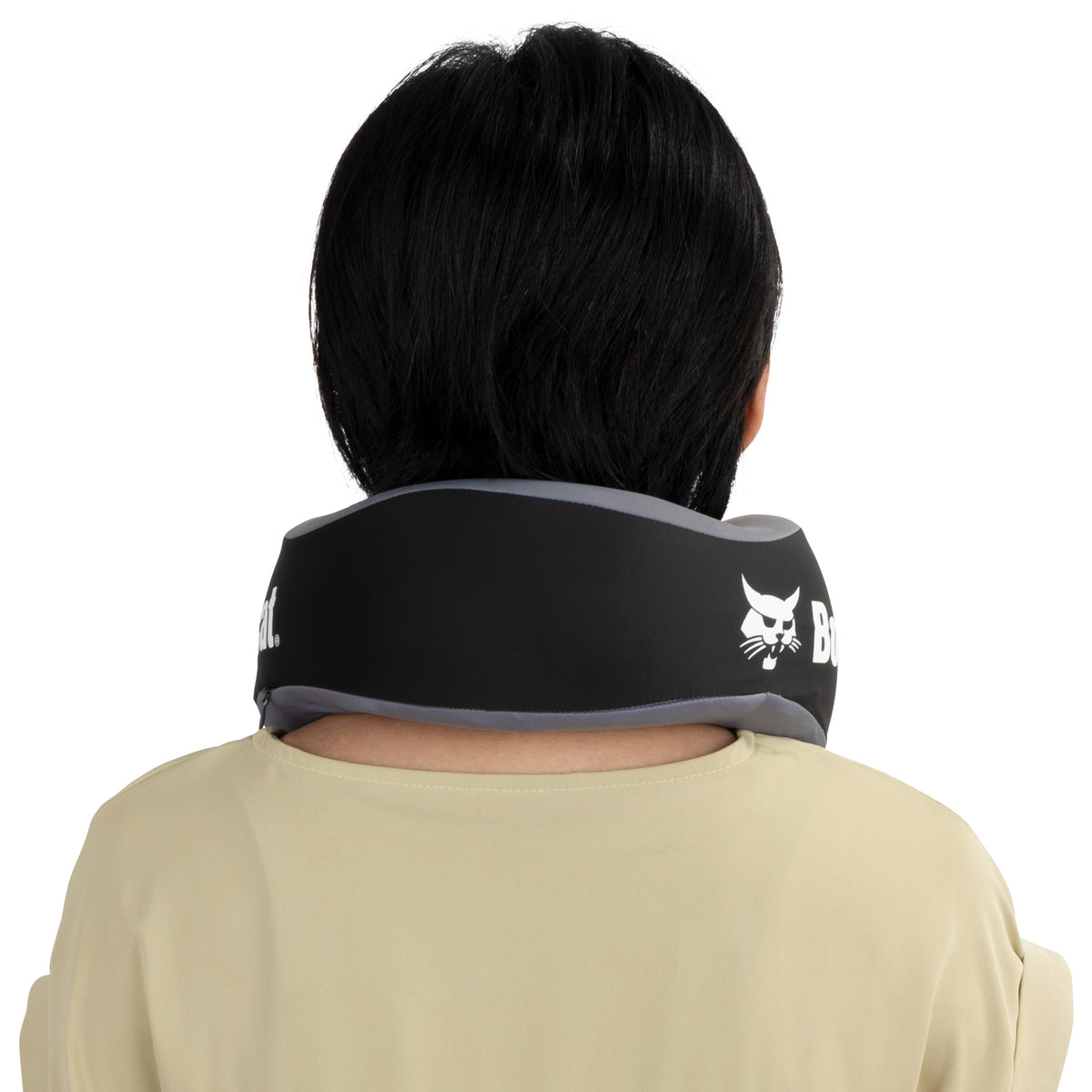 Ergonomic Two-Tone Memory Foam Pillow – Black