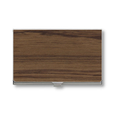 Customizable Wooden Business Card Holder