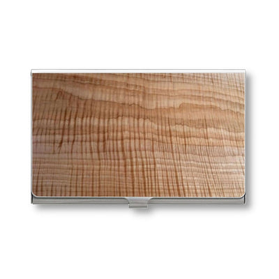 Customizable Wooden Business Card Holder