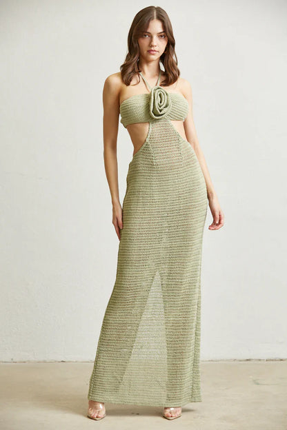 Knit Dress With Cut-Out