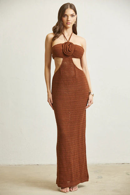 Knit Dress With Cut-Out