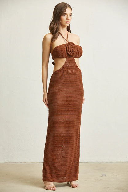 Knit Dress With Cut-Out