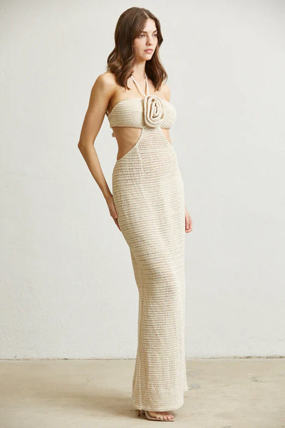 Knit Dress With Cut-Out