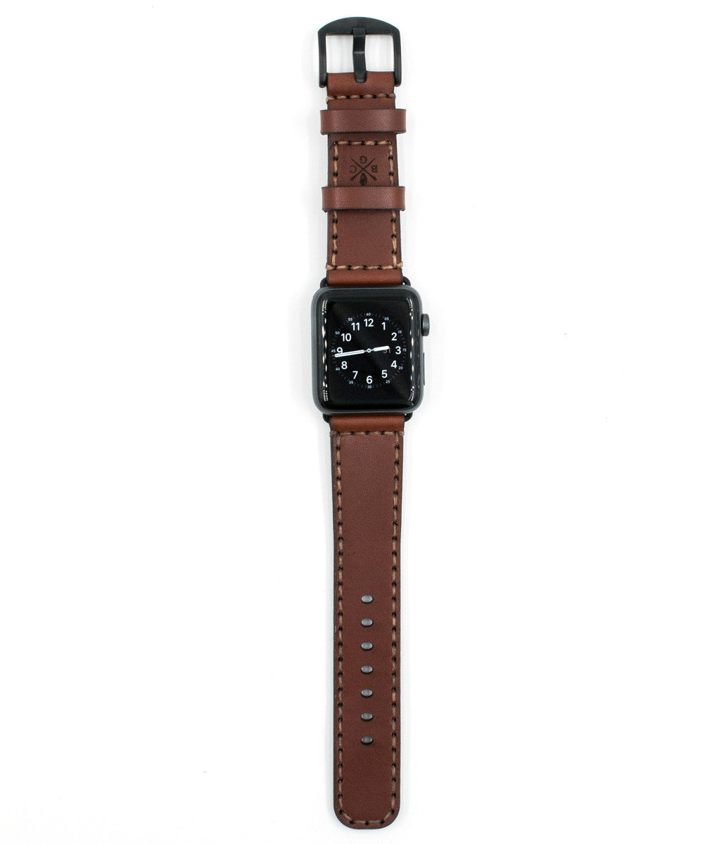 Apple Watch Strap Med Brown-Explore