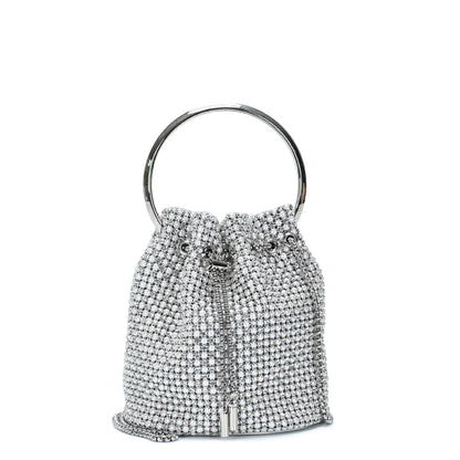 The Zafira Rhinestones & Pearls Evening Bag