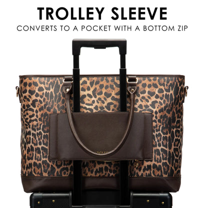 Leopard Lux 30L Weekender Duffel Bag
