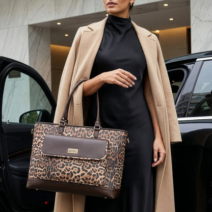 Leopard Lux 30L Weekender Duffel Bag