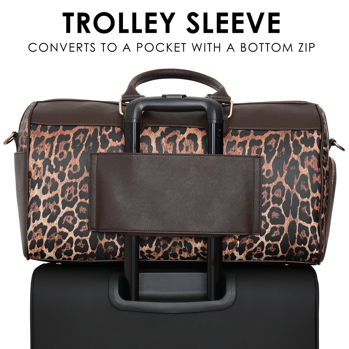 Leopard Lux 33L Duffel Bag for Women