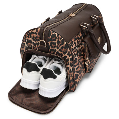 Leopard Lux 33L Duffel Bag for Women