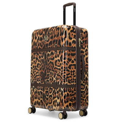 Leopard Lux Expandable Retro 28" Large Checked Suitcase
